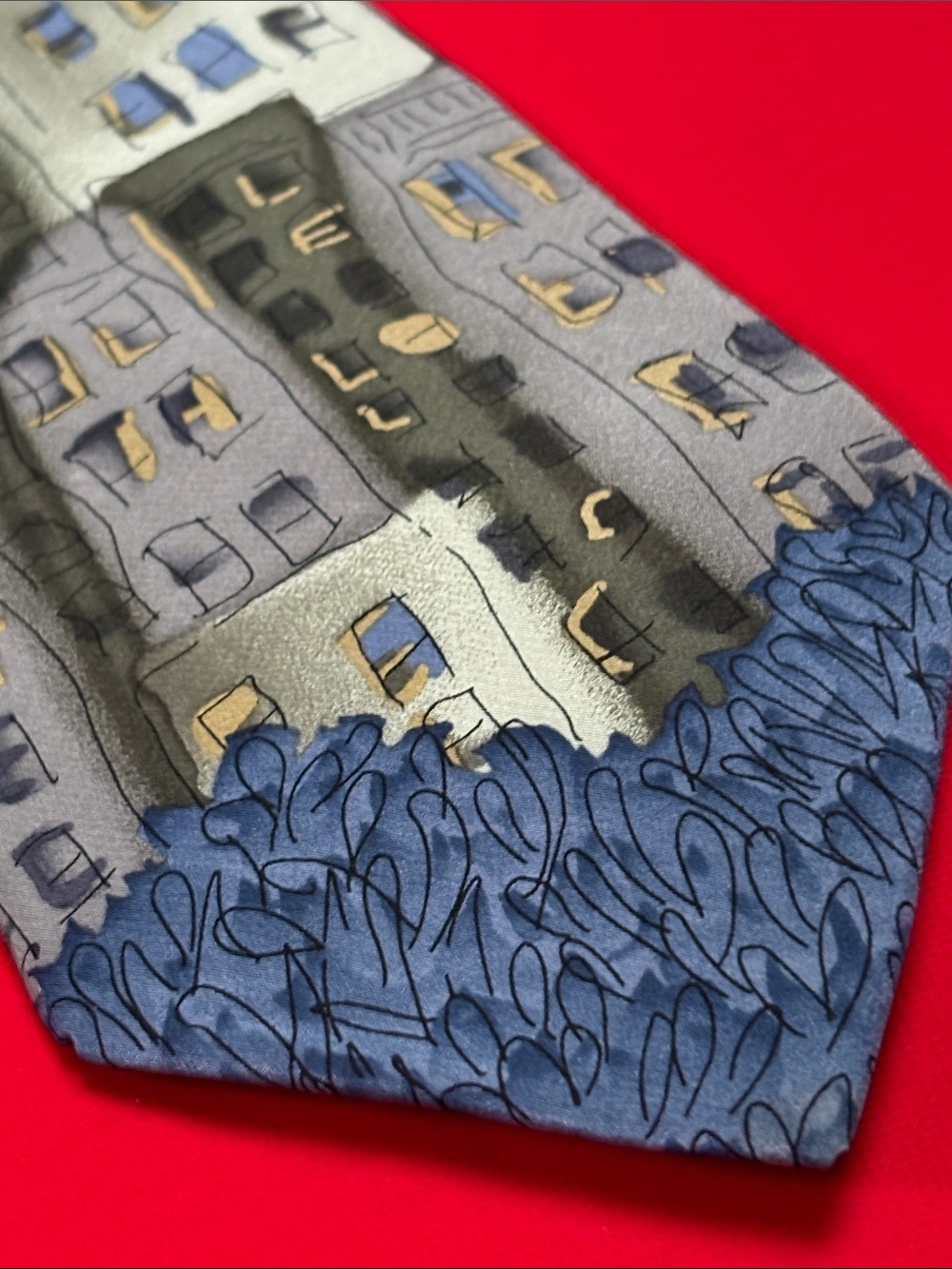 J. Garcia vintage silk New York, NY tie! - Picture 2 of 6